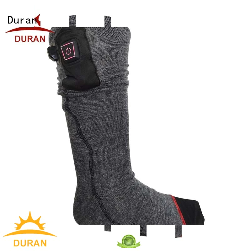 Duran professinal battery powered heated socks supplier for sports