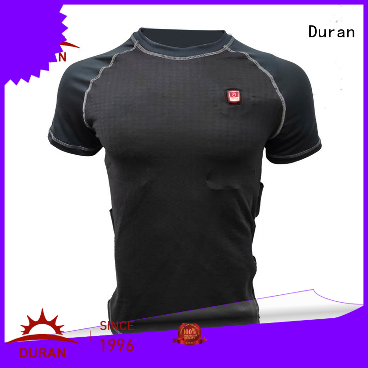 Duran battery heated base layer manufacturer for cold weather