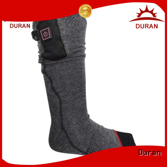Duran battery operated heated socks supplier for outdoor activities
