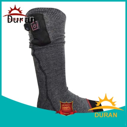 Duran battery powered heated socks factory for sports