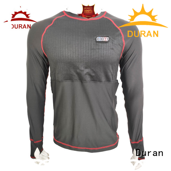 Duran battery heated base layer supplier for winter