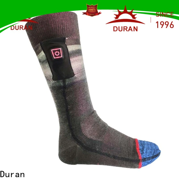 Duran professinal battery powered heated socks supplier for winter