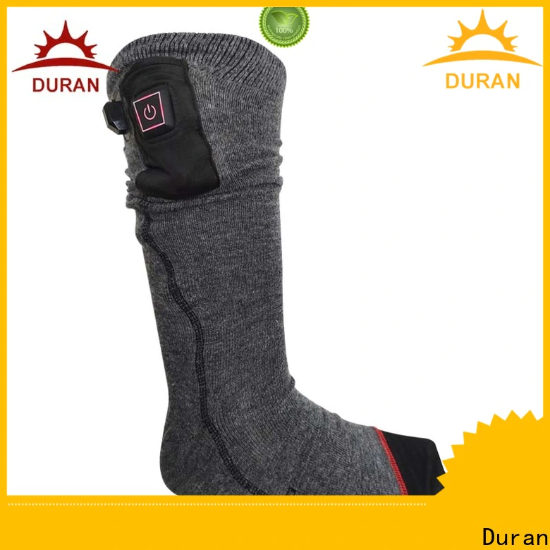 Duran best best battery heated socks factory for sports