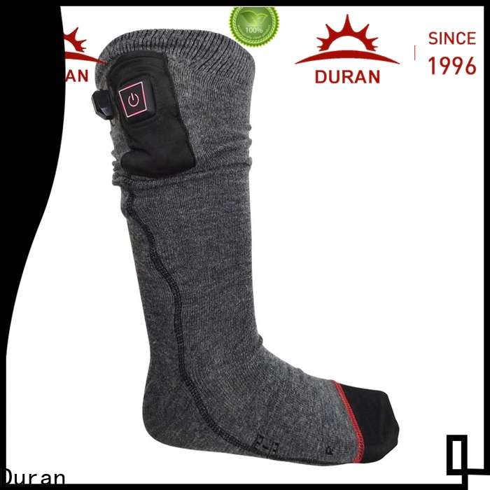 Duran battery operated heated socks for outdoor activities
