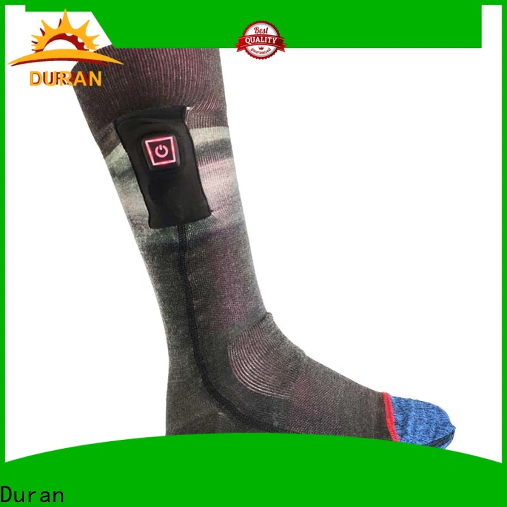 Duran battery powered heated socks supplier for sports